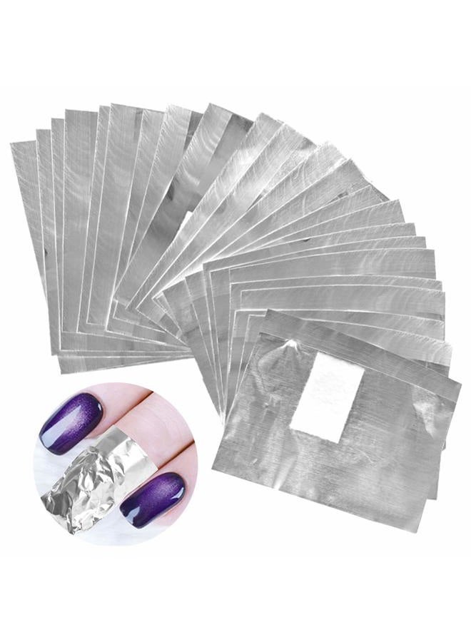 Tongcloud Nail Polish Remover Nail Foil Wraps Gel Remover Soak Off Foils Cotton Pads Gel Polish Remover Soak Off (2.5x3.5, Count, 400) - Image 2