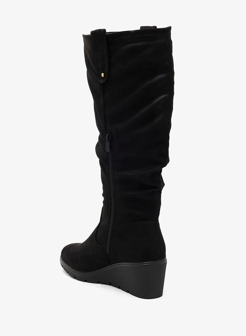Truffle Black micro Knee_Boots for Women | Best Price UAE