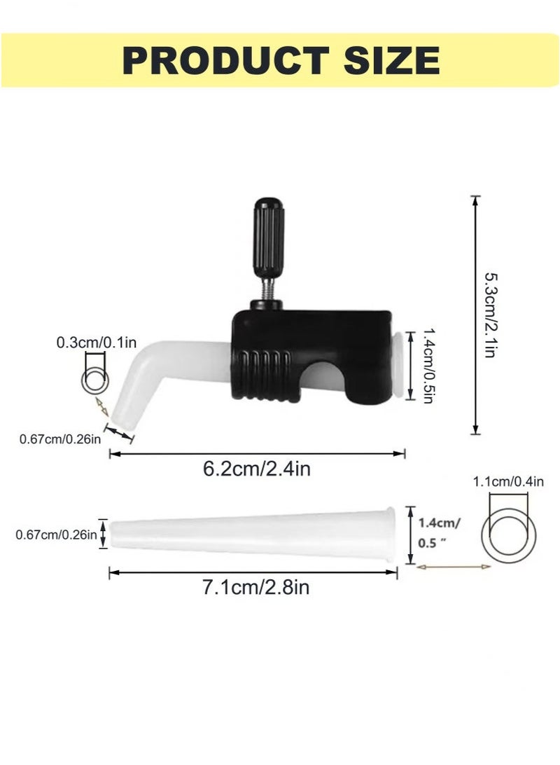 2PCS Coffee Dripping Jugs Kettle Gooseneck Pot Restrictor Nozzle Adjustable Water Flow Pourers Regulator Compatible Replacement Part Spout Diversion Aid - Image 5