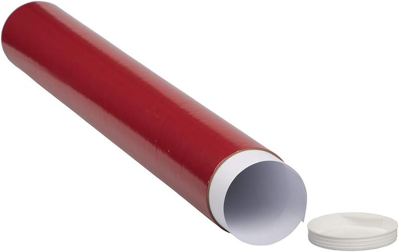 JAM Paper ® 3 × 24 أنبوب بريد - أحمر - يباع بشكل فردي - Image 2