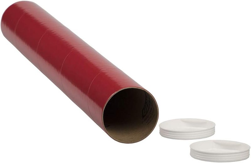 JAM Paper ® 3 × 24 أنبوب بريد - أحمر - يباع بشكل فردي - Image 3