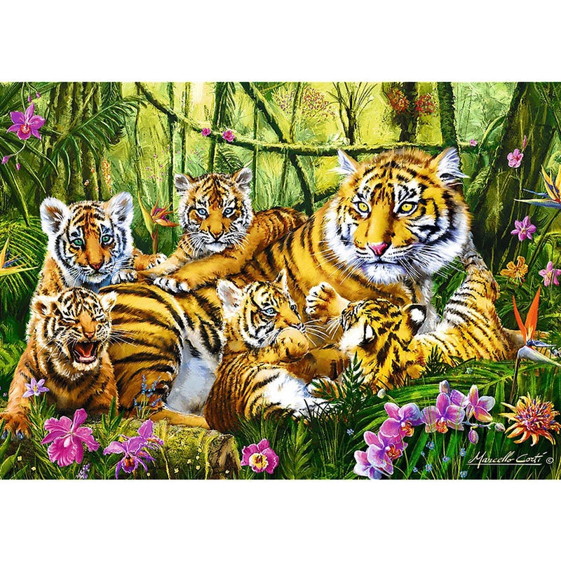 Trefl - Family of Tigers Puzzle 500 Pieces - 37350 - Image 3