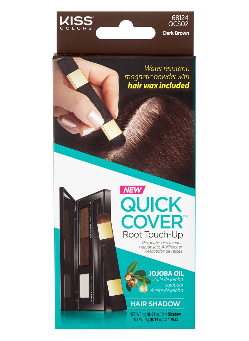 KISS - Kiss Quick Cover Hair Root Touch-Up Dark Brown QCS02 - Image 1