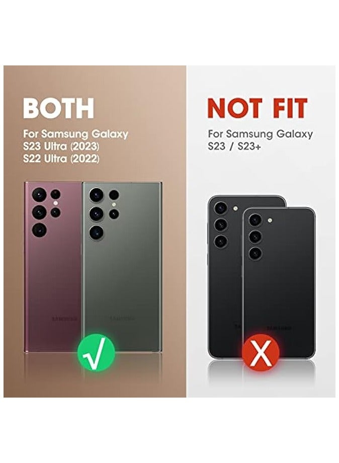 SUPCASE [Unicorn Beetle Series] Case Designed For Galaxy S23 Ultra 5G (2023) / S22 Ultra 5G (2022), Slim Rugged Shockproof Protective Case with Built-in Kickstand - Guldan - Image 2