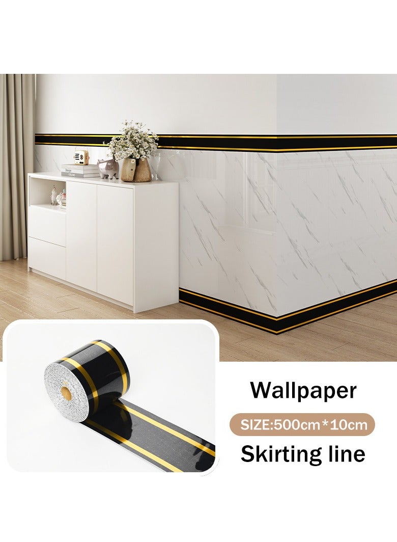 PVC الرخام بريق ورق الحائط الحدود الحديثة هندسية الجدار تغطي الحدود ملصق قشر وعصا الجدار الحدود باكسبلاش ذاتية اللصق الحدود ديكور بلاط ملصقات مطبخ مجلس الوزراء المرحاض الحدود