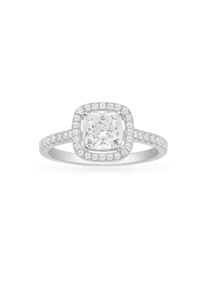 موناكو خاتم صغير مربع مرصع بالماس - Image 1