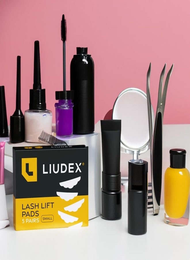 LIUDEX Silicone Lash Lift Shields - 5 Pairs (Small) | Reusable Eyelash Perm Rods for Professional & Home Lash Lifting - Image 2