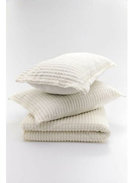 MERINOS Modern Line 3 Piece Blanket Set - Ecru (Boxed Dowry Box)  - Image 4