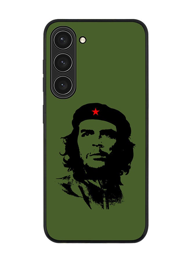 Stylizedd Rugged Black edge case for Samsung Galaxy S23 Plus 5G Slim fit Soft Case Flexible Rubber Edges Anti Drop TPU Gel Thin Cover - Che Guevara - Image 1