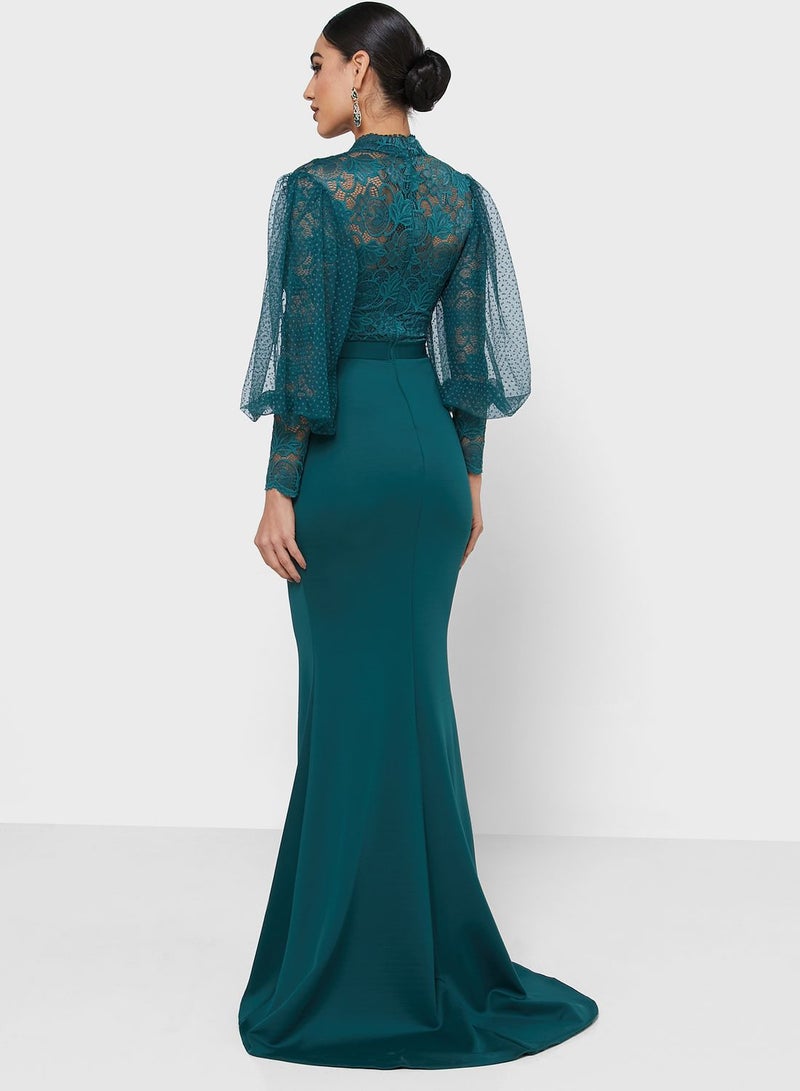 Ella Limited Edition Lace Bodice Gown Dress  - Image 2