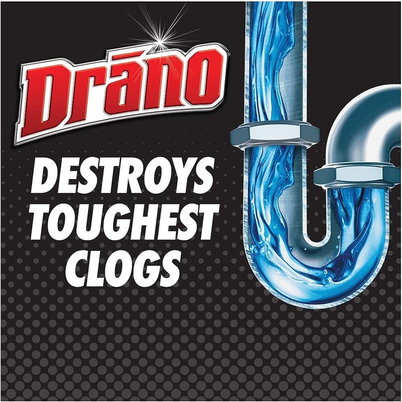 Drano Max Gel Clog Remover, 128 oz - Professional Strength Drain Cleaner - Image 4