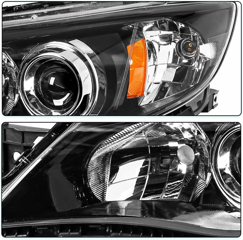TUSDAR Projector Headlight Assembly for 2008-2011 Subaru Impreza Outback Sport WRX - OEM Style Headlamp Set - Image 5
