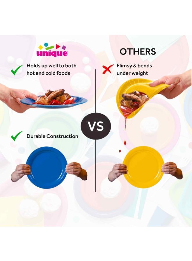 Unique 20 طبق أخضر ليموني 7 بوصة - Image 3