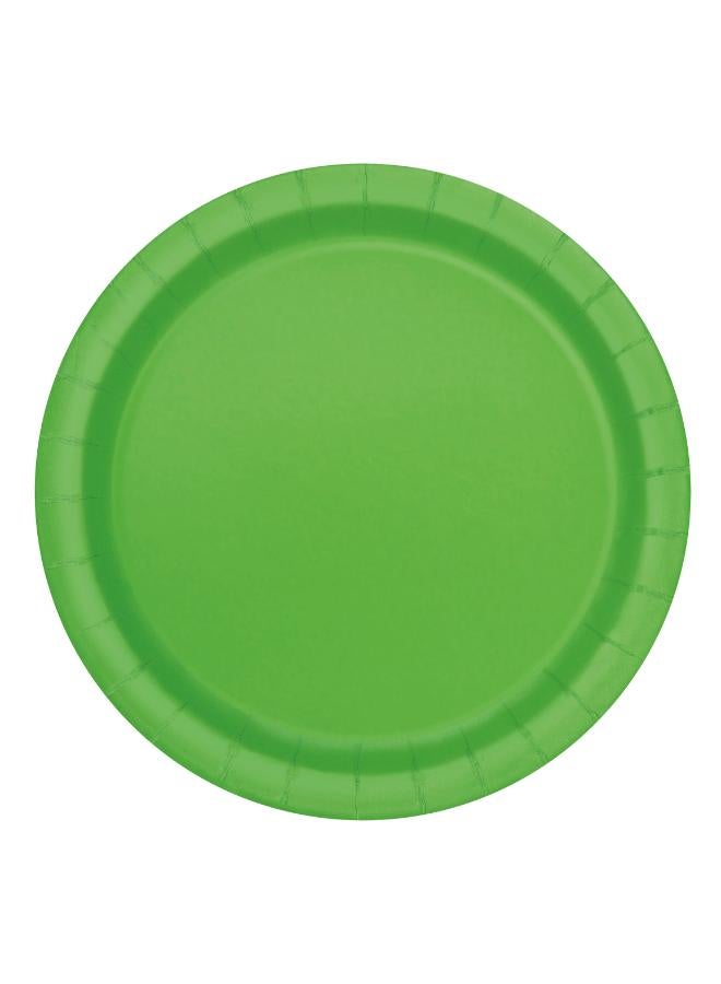 Unique 20 طبق أخضر ليموني 7 بوصة - Image 1