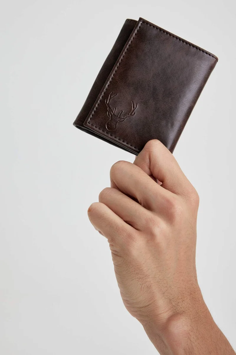 ديفاكتو Men Faux Leather Wallet