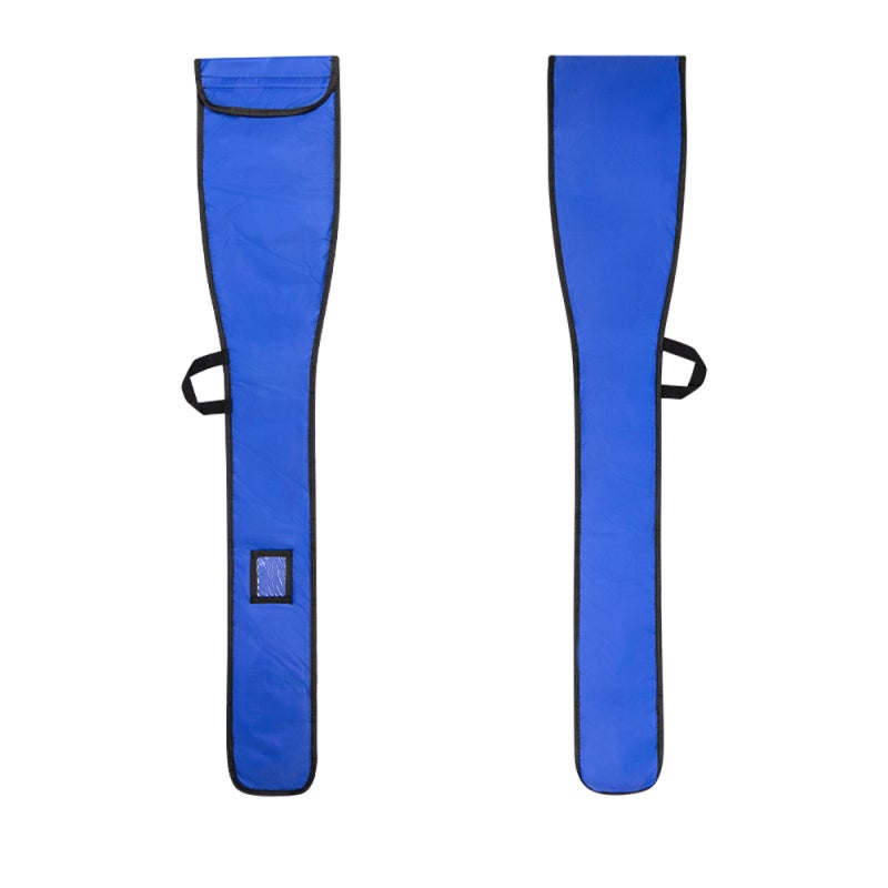 Kayak Paddle Bag Blue Double-Layered Oxford Cloth Split Paddle Storage Bag - Middle Barrier Prevents Friction Defects Transparent Pocket for Team Use - Image 1