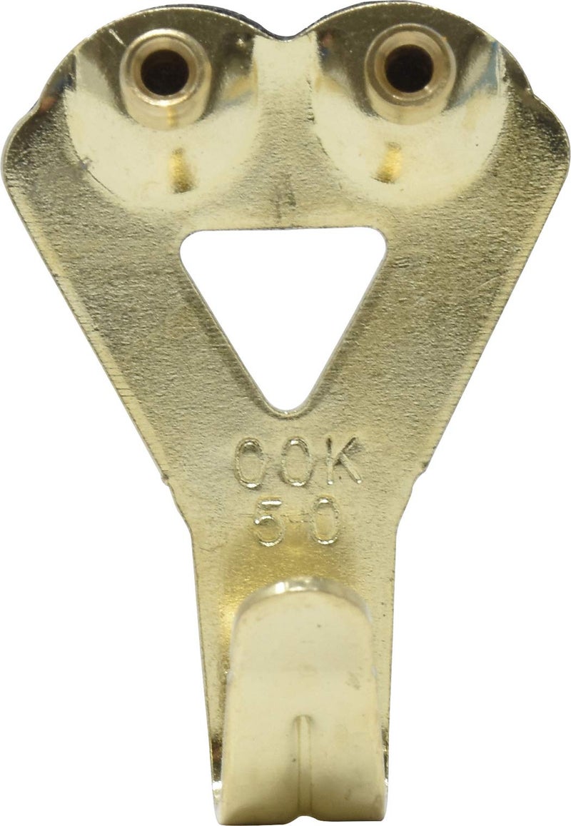 OOK حوامل الصور الاحترافية OOK 50616، حوامل الفن، مبطنة، نحاسية، خطافات صور قابلة لإعادة الاستخدام، 50 رطل (10 مجموعة) - Image 2