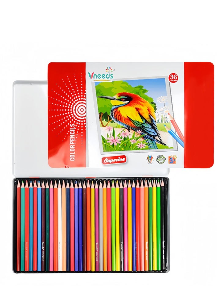 Vneeds - Vneeds-Superior Colored Pencils Set Of 36 Pieces - Image 1