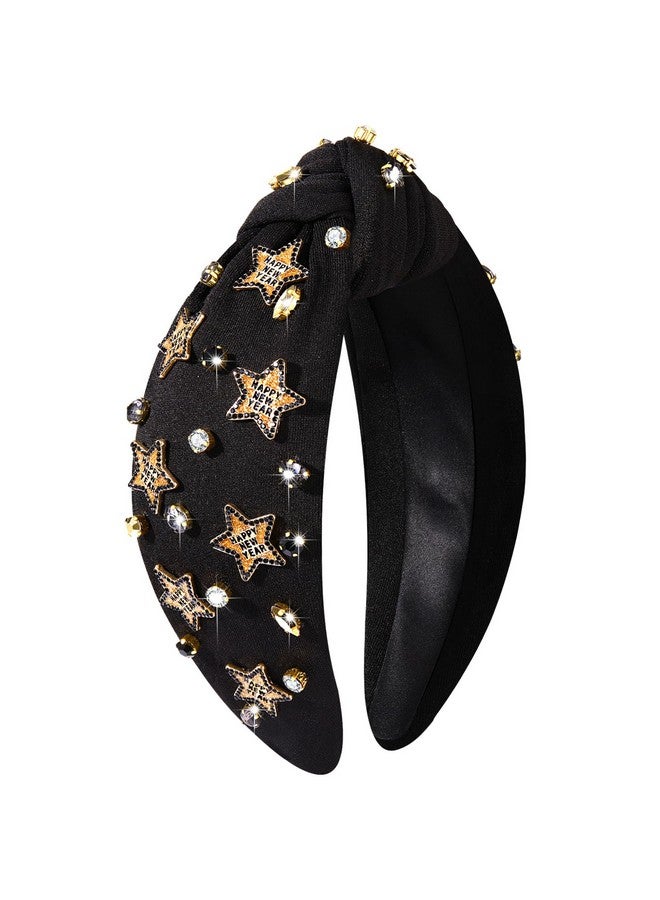 سيالكسهيني عصابة رأس رأس السنة الجديدة للنساء، عصابة رأس السنة الجديدة المرصعة بالخرز، عصابة رأس نجمة ناي مرصعة بالجواهر، عصابة رأس ذهبية مرصعة بأحجار الراين والكريستال، إكسسوارات ليلة رأس السنة الجديدة، هدايا الحفلات (نجمة 4) - Image 1