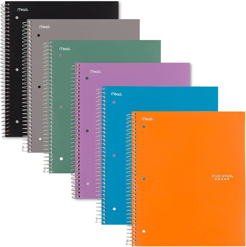 Five Star Spiral Notebook + Study App, 1 Subject, Graph Ruled Paper, Fights Ink Bleed, Water Resistant Cover, 8-1/2" x 11", 100 Sheets, Color Will Vary, 1 Count (06190) - Image 2