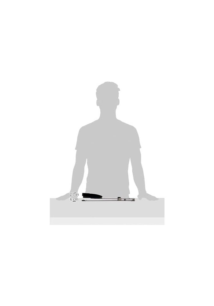 Swingline Heavy Duty Long Reach Stapler with Ruler and Adjustable Guide - Black - Image 3