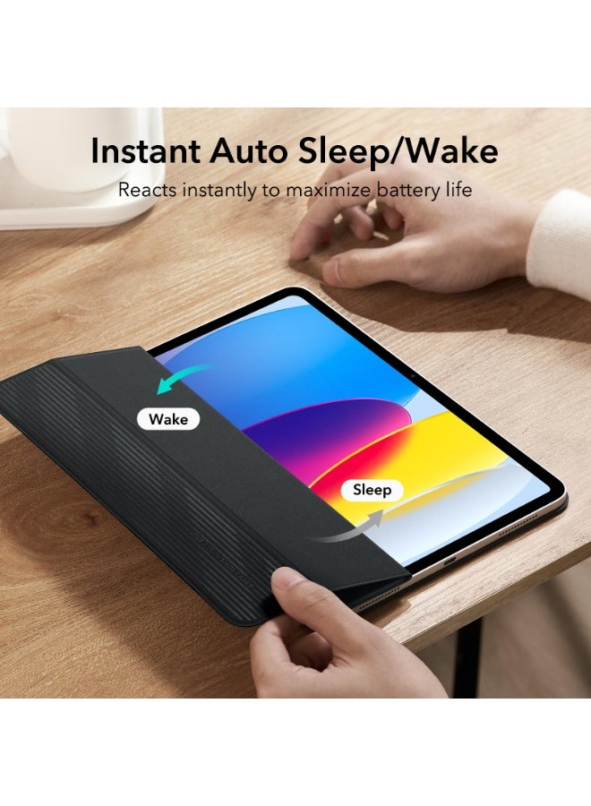 اي اس ار For iPad (A16) 11th/10th Generation Case(2025/2022,10.9 Inch), Convenient Magnetic Attachment, Two-Way Trifold Stand, Lightweight Protection, Auto Sleep/Wake, Rebound Series - Black - Image 5