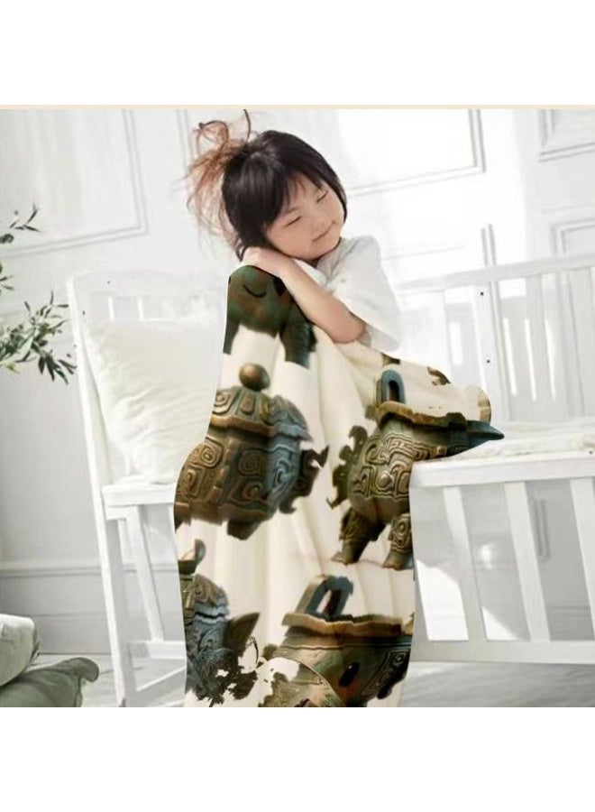 عام بطانية رقيقة من الفانيلا الكرتونية للأطفال والرضع (دافئة ومريحة، ومناسبة للنوم والألعاب) 70 سم * 100 سم - 420 - Image 2