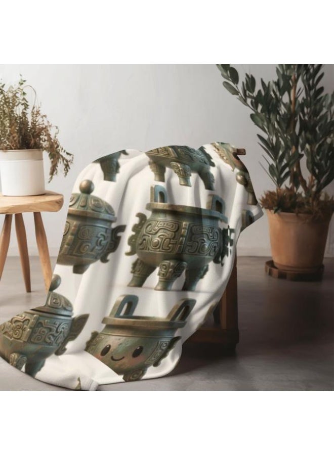 عام بطانية رقيقة من الفانيلا الكرتونية للأطفال والرضع (دافئة ومريحة، ومناسبة للنوم والألعاب) 70 سم * 100 سم - 420 - Image 4