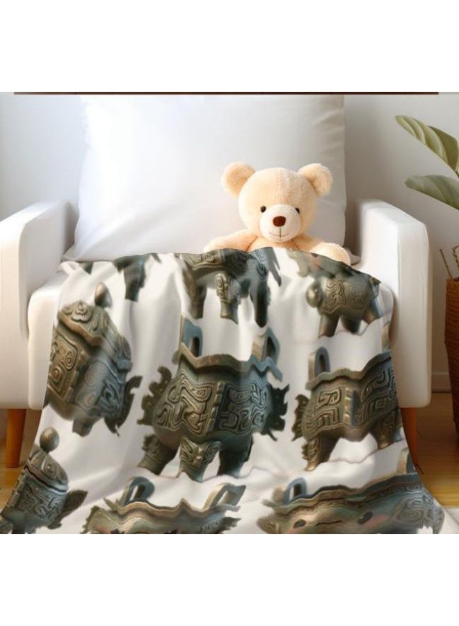 عام بطانية رقيقة من الفانيلا الكرتونية للأطفال والرضع (دافئة ومريحة، ومناسبة للنوم والألعاب) 70 سم * 100 سم - 420 - Image 3