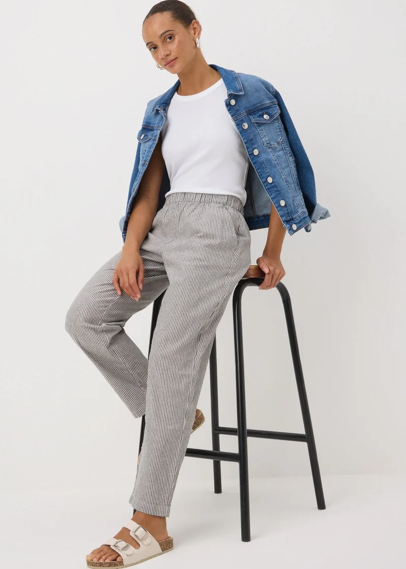 Matalan Grey Stripe Pull On Trousers