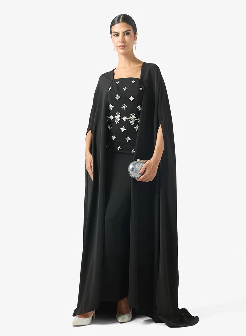 Akadia Fashion  Two Pcs Crystal Cape Set for Women | Best Price UAE