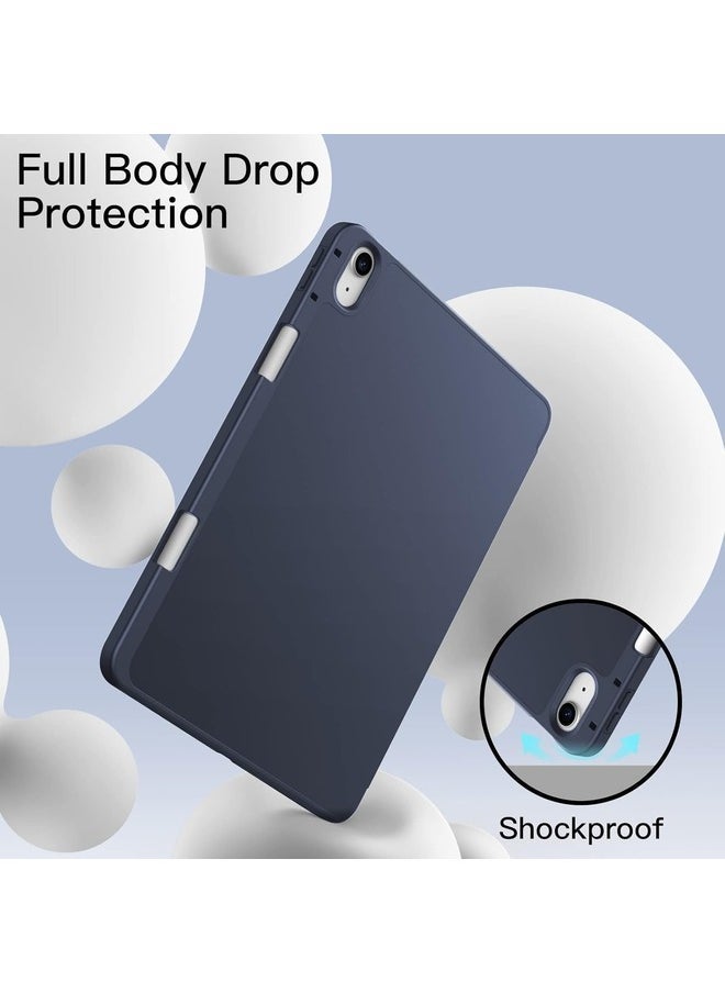 vesus Blue Trifold Smart Cover for iPad Air 13 Inch (M2) 2024 â€“ Auto Wake/Sleep, Pencil Holder, and Soft TPU Protection - Image 3