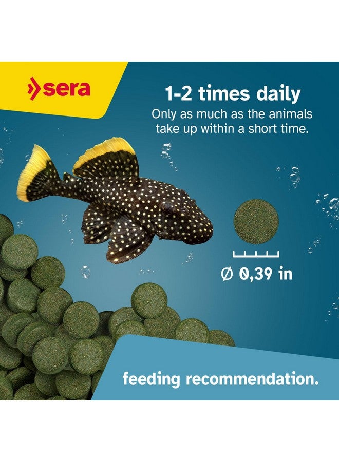 سيرا أقراص سيرا سبيرولينا الطبيعية، ٢٤ قرصًا، غذاء نباتي لأسماك المياه المالحة الطازجة | يُعزز الهضم والحيوية | خالٍ من الأصباغ والمواد الحافظة | مثالي لسكان أحواض السمك العاشبة - Image 4
