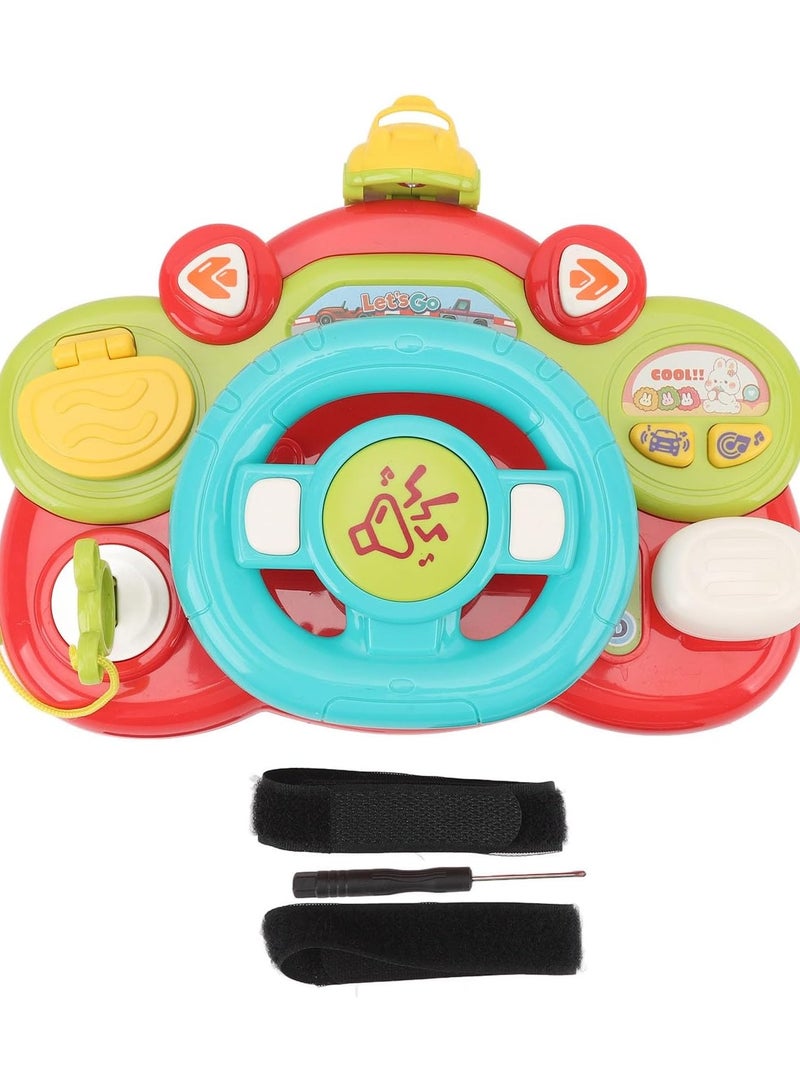 Steering Wheel Toy,Baby Interactive Learning Toy Musical Steering Wheel Toy for Toddler - Image 1