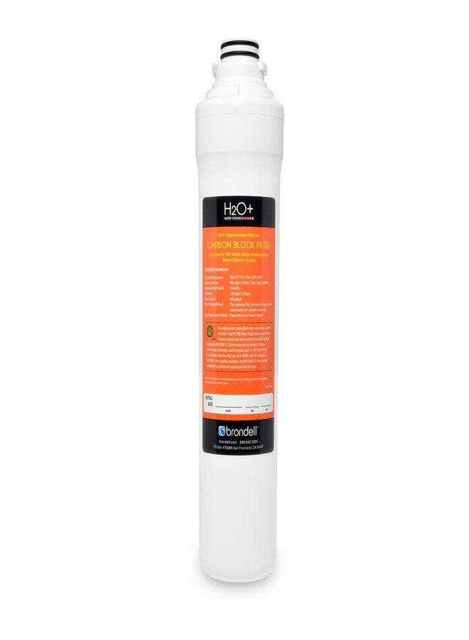 Brondell UF-15 Single-Stage Carbon Block Water Filter Replacement for Coral Under Sink Filtration System, Lasts 6 Months - Image 1