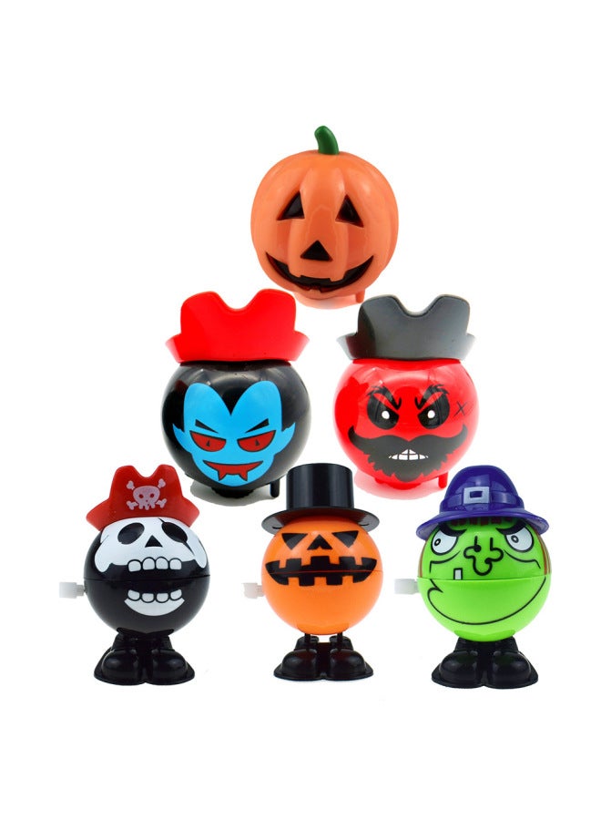 Loquat Wind-Up Toy Gift Set Jumping Walking Pirate Head Witch Skeleton Children's Day Gifts Plastic Funny Prank Toys For Kids-Color:6H  Coil Suit - Image 3