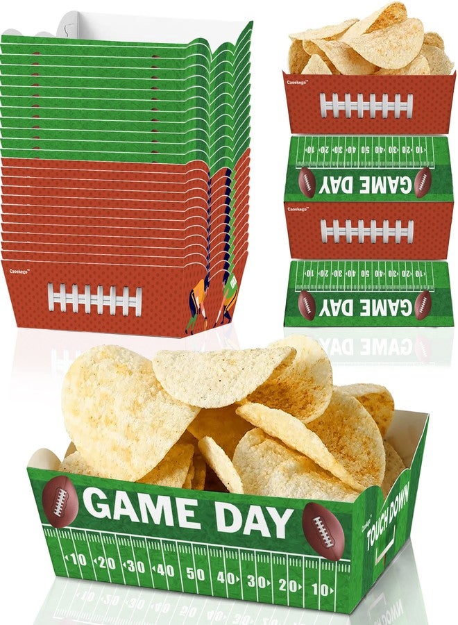 Animsco 36 Pcs Football Snack Bowl Party Supplies，Football Food Trays for Tailgate Football Birthday Party Dinner Sports Event Decorations - Image 1