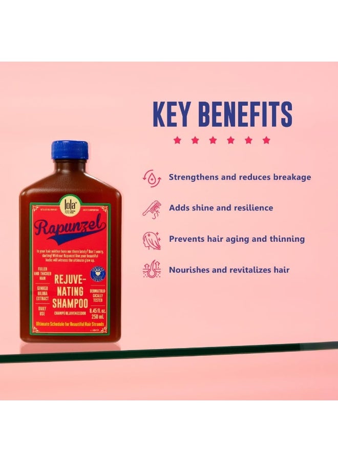 Lola from Rio شامبو متجدد لنمو الشعر مع الكافيين وجينكو بيلوبا - ينشط فروة الرأس، يقوي الخصل ويقلل من التكسر لشعر أكثر كثافة (250 مل) - Image 3