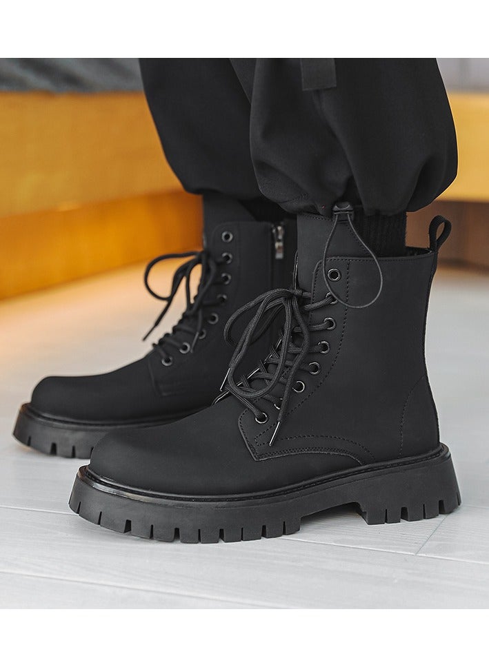 Warrior Trendy Retro High Cut Martin Boots - Image 2