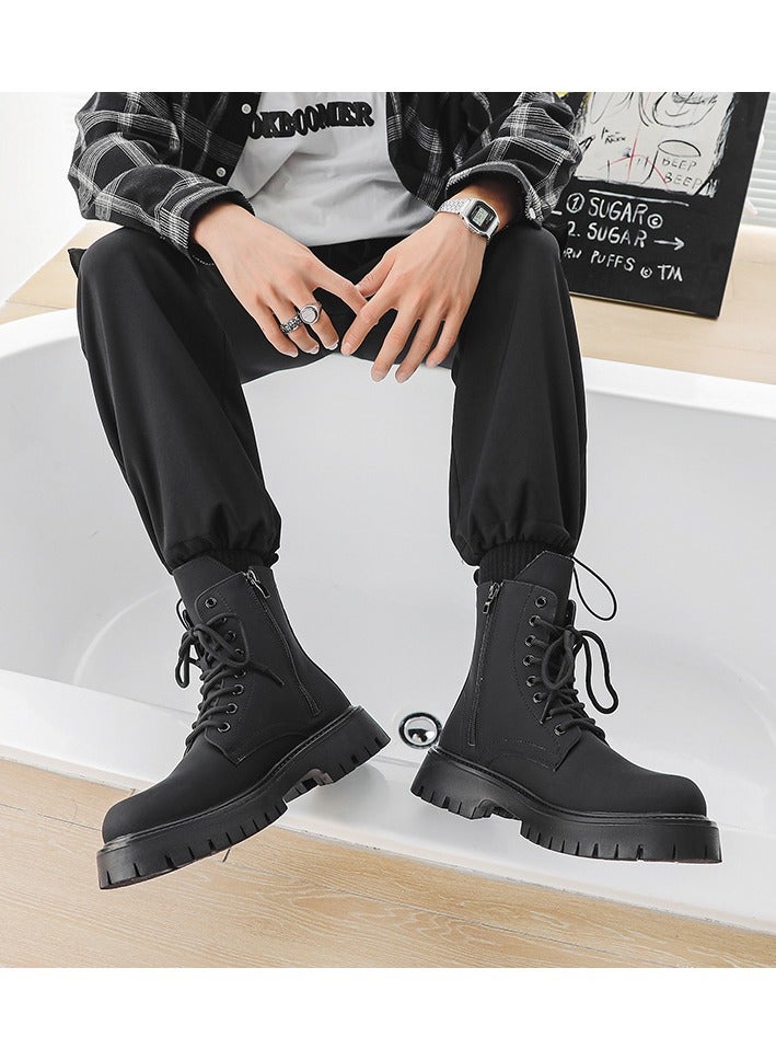 Warrior Trendy Retro High Cut Martin Boots - Image 5