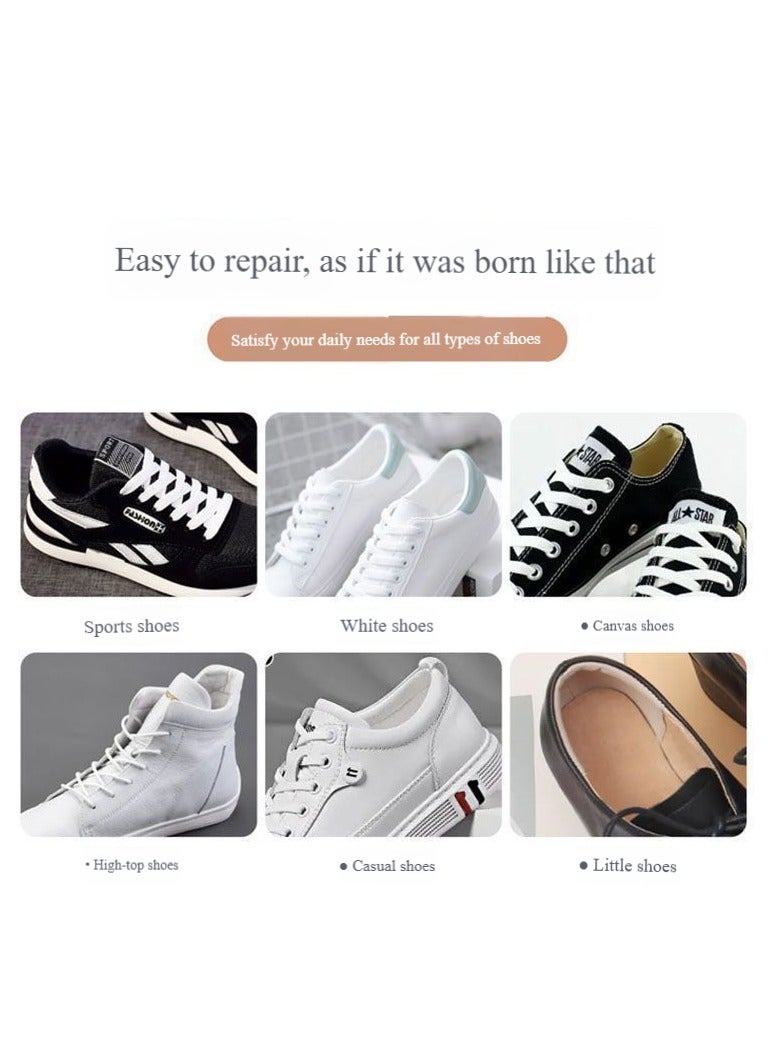 Shoe stickers for eyelet heel repair subsidy kit, self-adhesive inner leather heel pad, sneaker rubber sole repair glue, suitable for most types of shoes - black 3 pairs  - Image 4