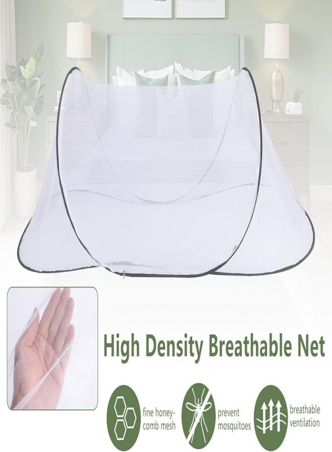 Large Up Tent, Portable Foldable Tent, Camping Net with Net Bottom, for Bed Camping Travel Patio - Image 4