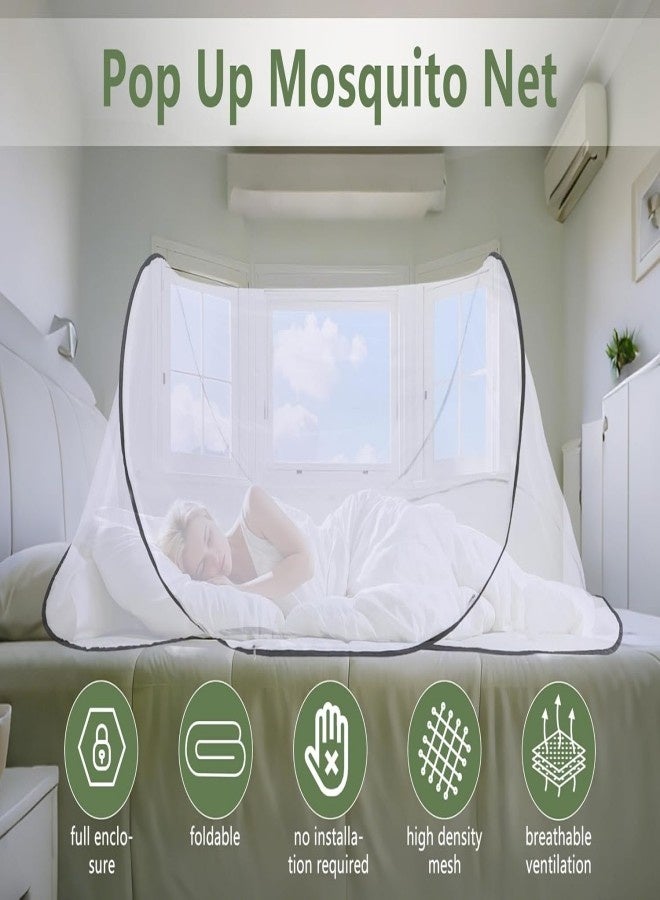 Large Up Tent, Portable Foldable Tent, Camping Net with Net Bottom, for Bed Camping Travel Patio - Image 5
