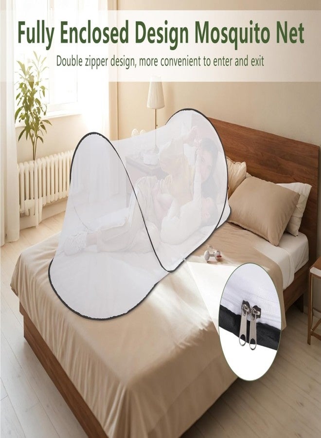 Large Up Tent, Portable Foldable Tent, Camping Net with Net Bottom, for Bed Camping Travel Patio - Image 3