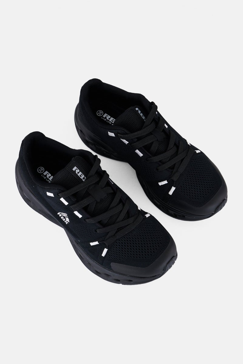 RBX Women Lace Up Outdoor Shoes, Black  - Image 4