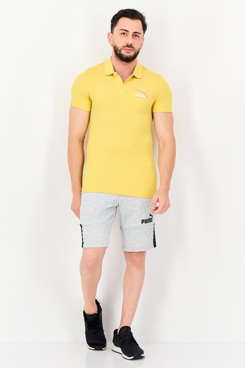 PUMA Men Sportswear Fit Short Sleeve Outdoor Polo Shirt, Yellow - Image 4