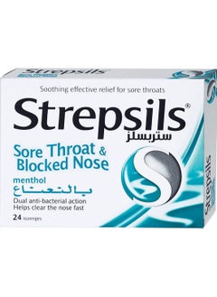 Strepsils Strepsils Sore Throat & Blocked Nose- 24 Lozenges 
