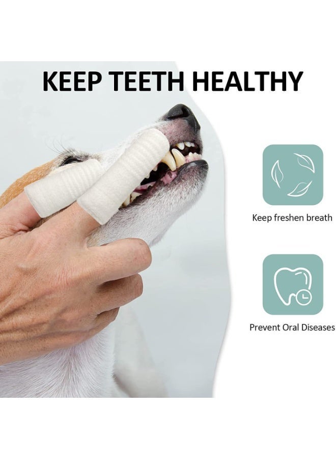 الحيوانات الأليفة تنظيف الاصبع مجموعات ، أدوات تنظيف الأسنان للقطط والكلاب ، وأدوات تنظيف الفم ، ومجموعات الاصبع لتنظيف الحيوانات الأليفة لإزالة الجير - Image 3