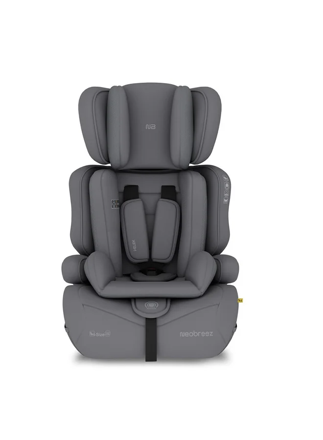 neobreez I-ELEK Universal Baby/Kids/Child/Toddler Safety 3-In-1 Car Seat, I-Size, ECER129, High Back Booster Car Seat,  Adjustable Headrest,  3-Point Safety Belt, 5 Point Harness, 9-36 Kg, 15m-12Yrs, Group 1/2/3