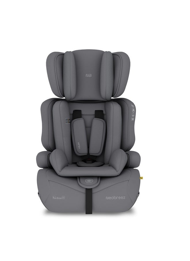 neobreez I-Elek 3 In 1 Universal Children‘S I-Size Toddler Car Seat, Ece R129, Group 1/2/3, High Back Booster Seat, Adjustable Headrest, 3-Point Safety Belt, 5 Point Harness  (9-36 Kg, 76-150 Cm, 15M To 12Yrs)  - Image 1